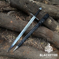 Medieval Crécy Sword – HEMA Training Longsword & Decorative Wall Display | Hand-Forged 5160 Spring Steel