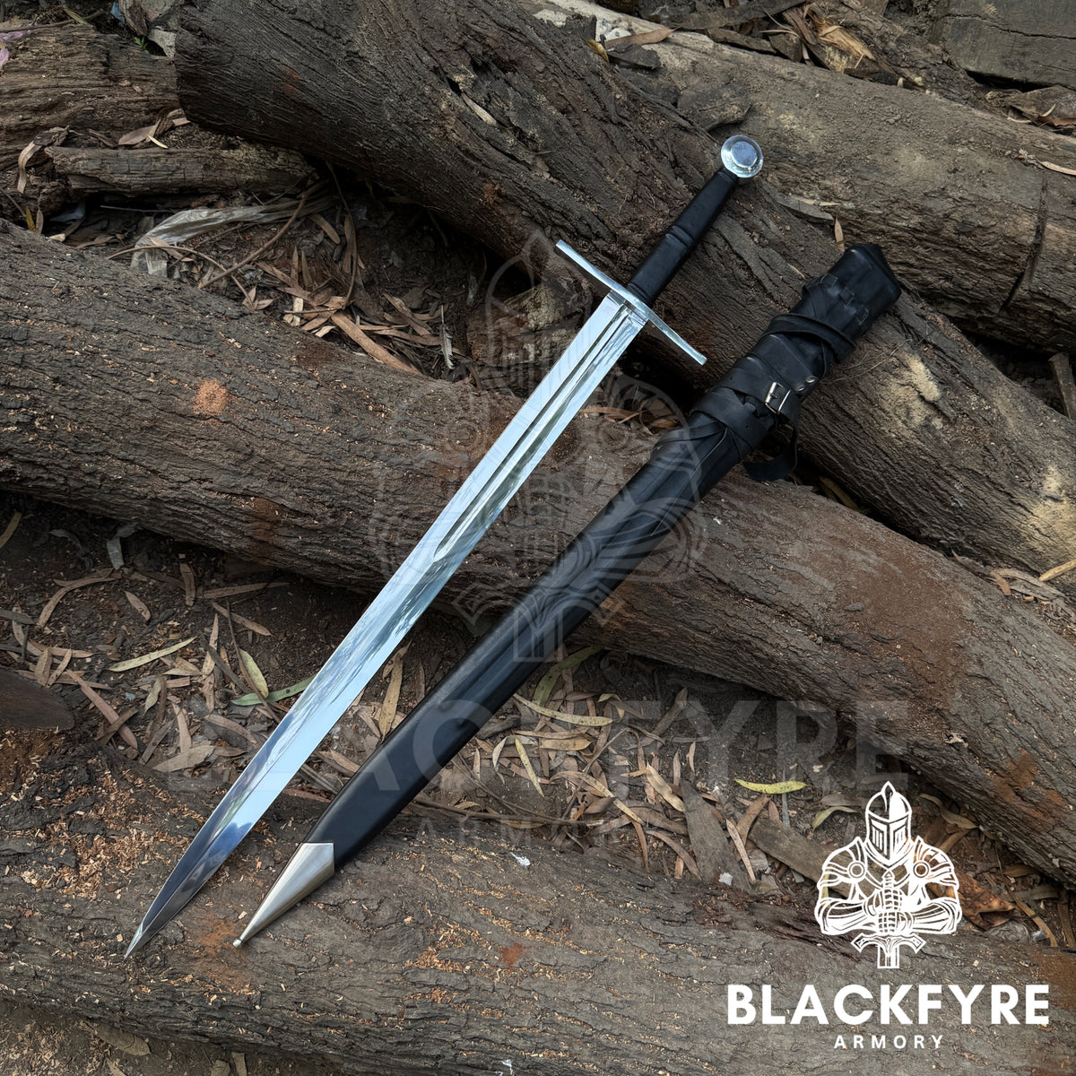 Medieval Crécy Sword – HEMA Training Longsword & Decorative Wall Display | Hand-Forged 5160 Spring Steel